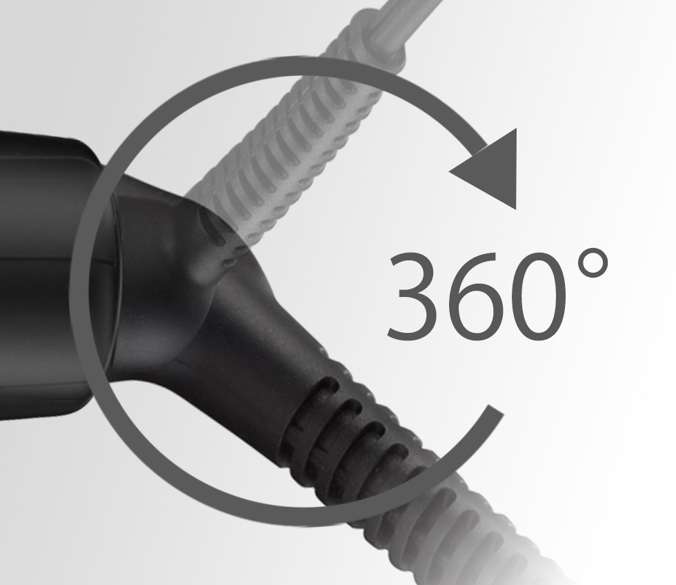 ヴィダルサスーン VSI-1019 からみにくい回転式コード