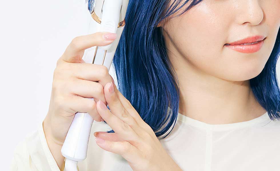 サロンセンス300　カールアイロン32mm　KHR-1220　スリムハンドル設計