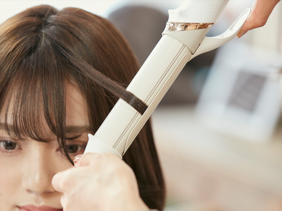 サロンセンス300　カールアイロン32ミリ　KHR-1220　熱ダメージから髪を守る『シルキーモイスト』