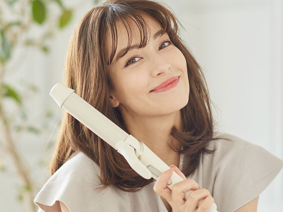 サロンセンス　カールアイロン32mm　KHR-1230　スリムハンドル設計