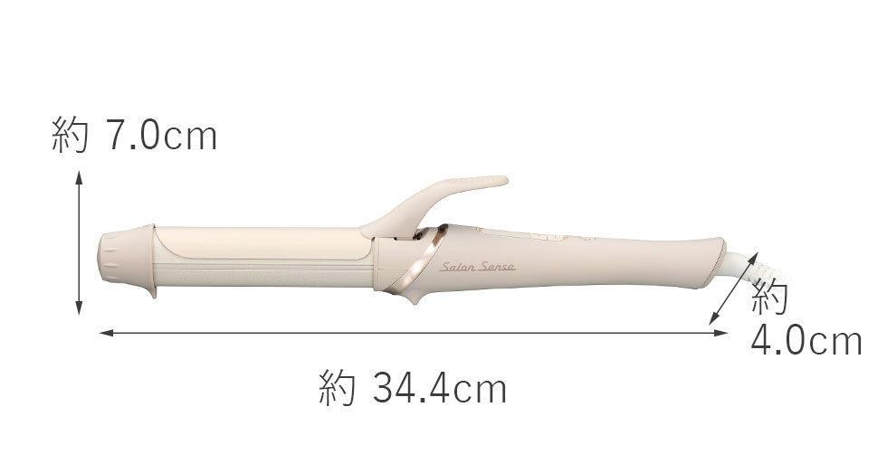 サロンセンス　カールアイロン　32ミリ　　KHR-1240本体サイズ
