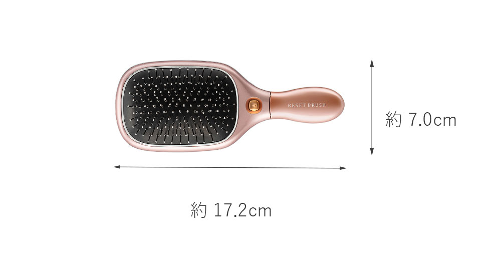 ミニパドルタイプリセットブラシKBE-2340 本体サイズ