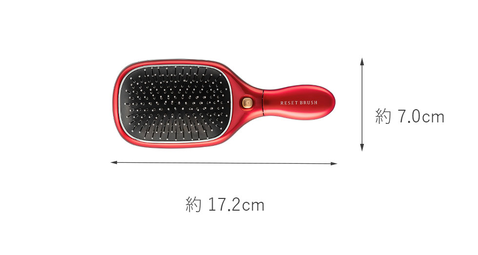 ミニパドルタイプリセットブラシKBE-2341 本体サイズ