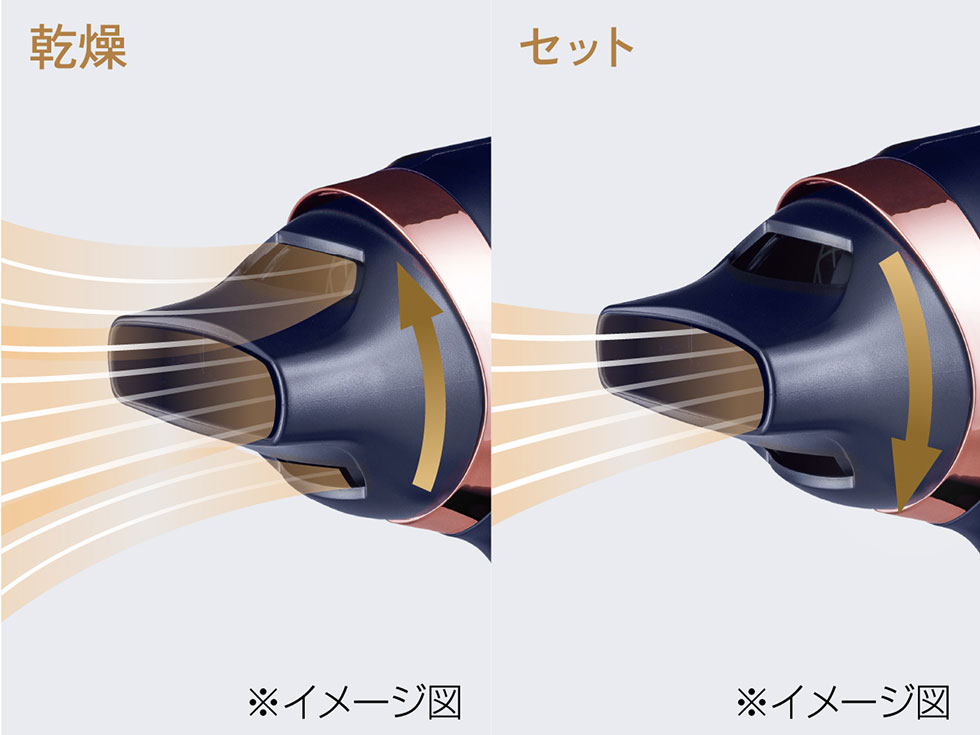 風圧切り替えが可能なフレックスノズル
