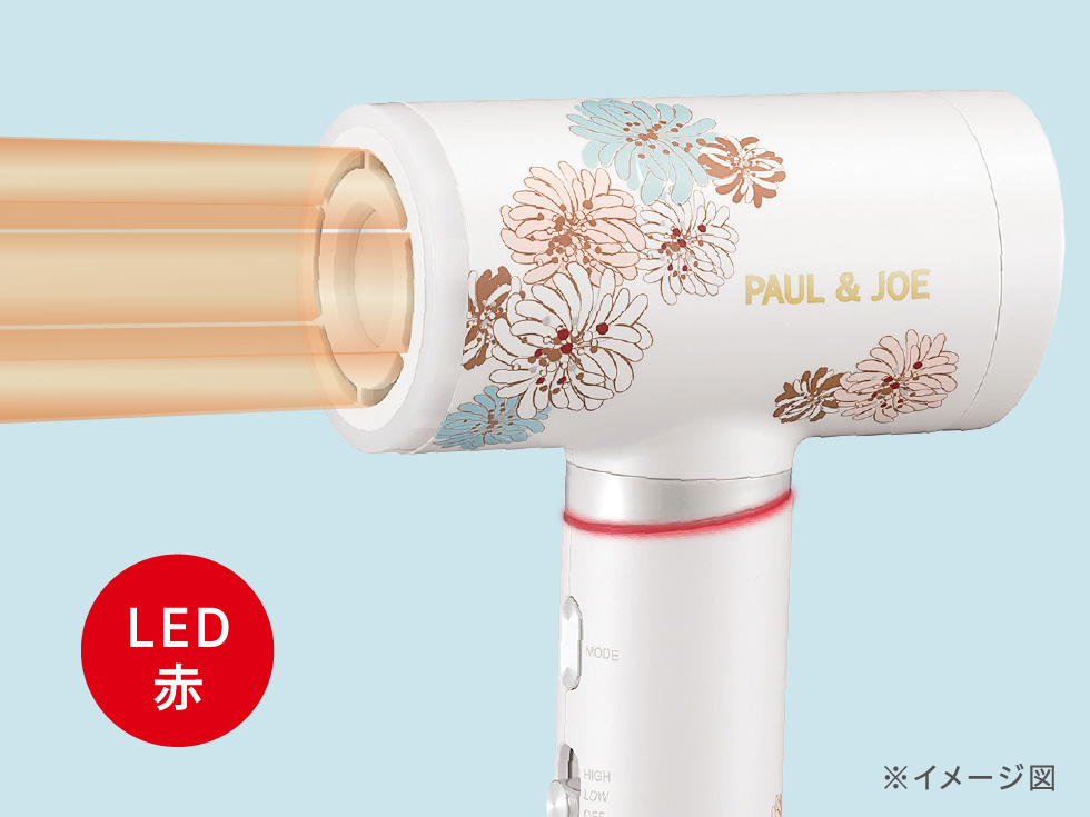 ポール＆ジョーハイスピードマイナスイオンドライヤー KHD-B205 PAUL & JOE デザイン イオンバランスなら、乾かしながら「うるおい」「ツヤ」「なめらかさ」を実現