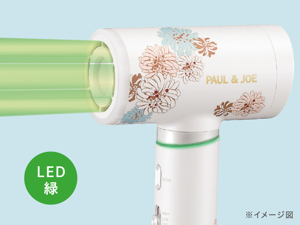 ポール＆ジョーハイスピードマイナスイオンドライヤー KHD-B205 PAUL & JOE デザイン 「うるおい」アップ