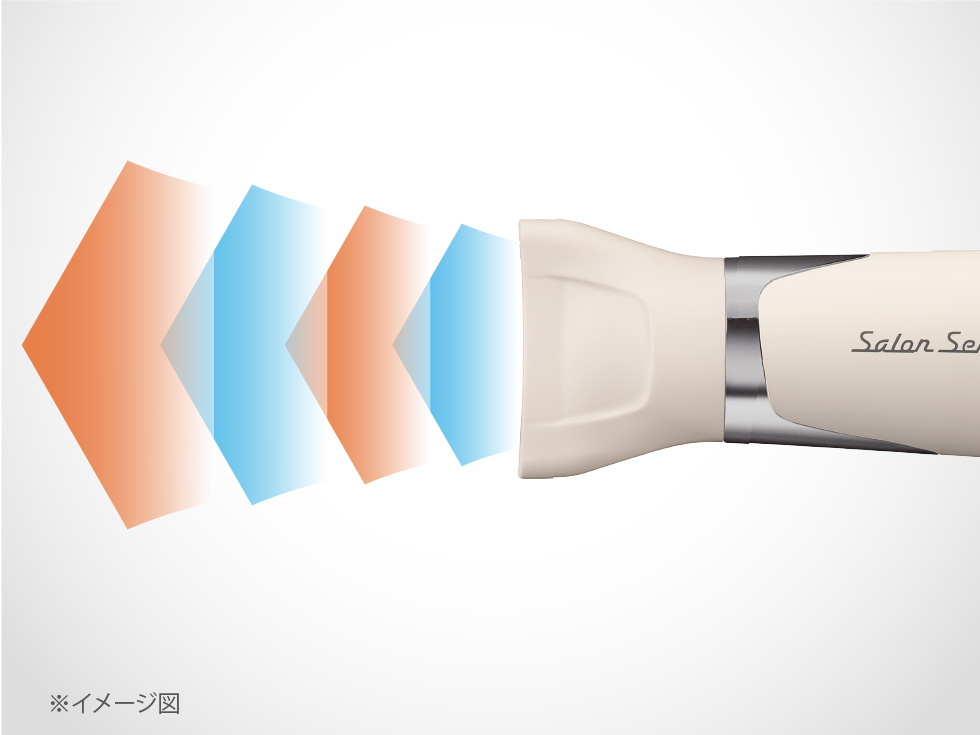 サロンセンス ハイスピードイオンバランスドライヤー KHD-B500 温冷自動切替モード 