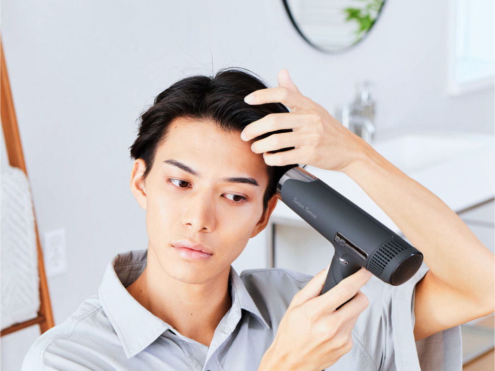 サロンセンス ハイスピードイオンバランスドライヤー KHD-B500 髪の立上げをキープ！