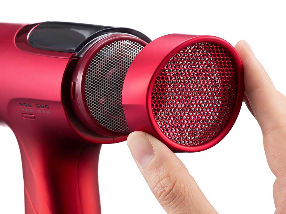 モンスター ドライヤー KHD-M805 着脱式吸気口カバーでお手入れしやすい