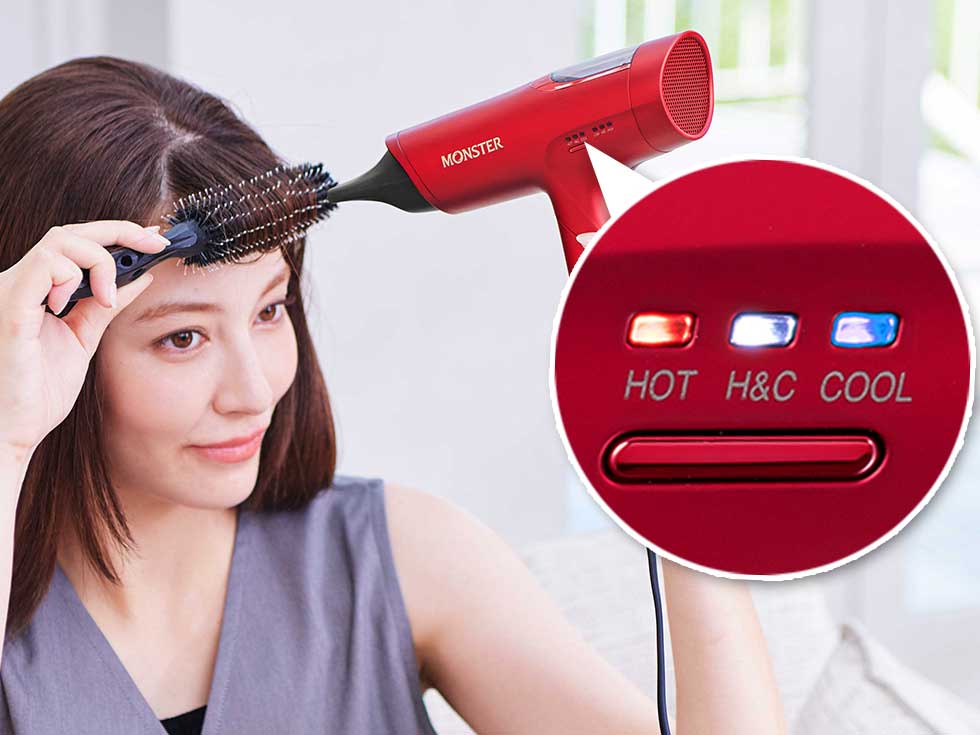 モンスター ドライヤー KHD-M805 表示