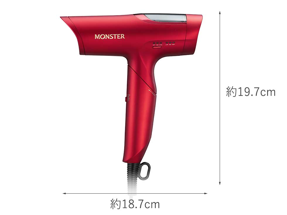 モンスター ドライヤー KHD-M805 サイズ