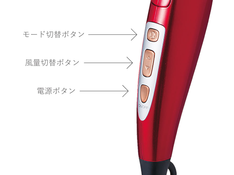 KHDW775 モンスター ドライヤー 操作ボタン
