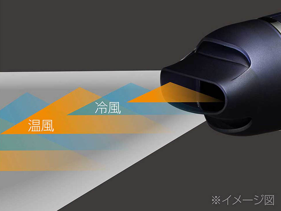 モンスター ドライヤー KHD-W795 モ温冷自動切替で熱ダメージを抑える