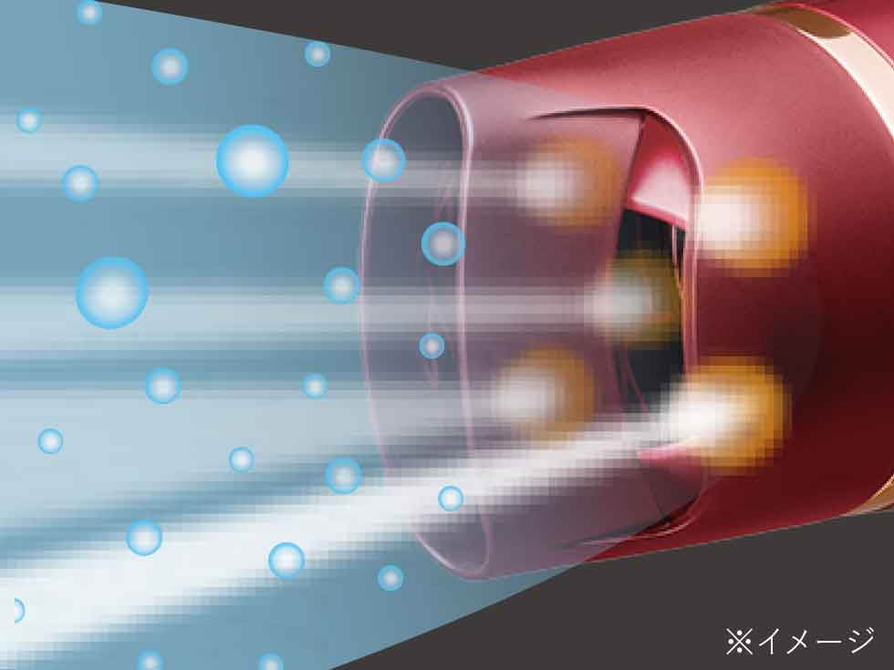 モンスター ドライヤー KHD-W905 
 5ヶ所のマイナスイオン発生部