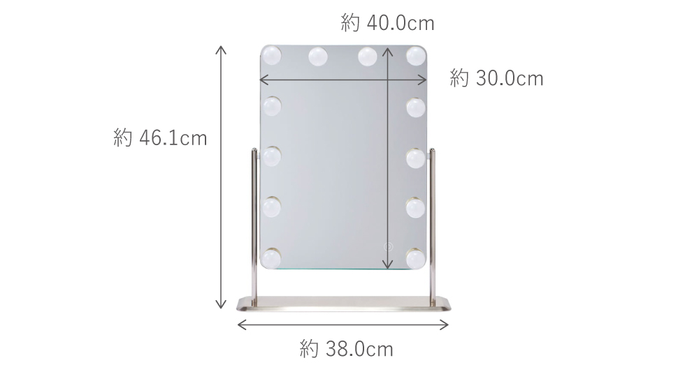 KBE-3170 女優ミラー サイズ