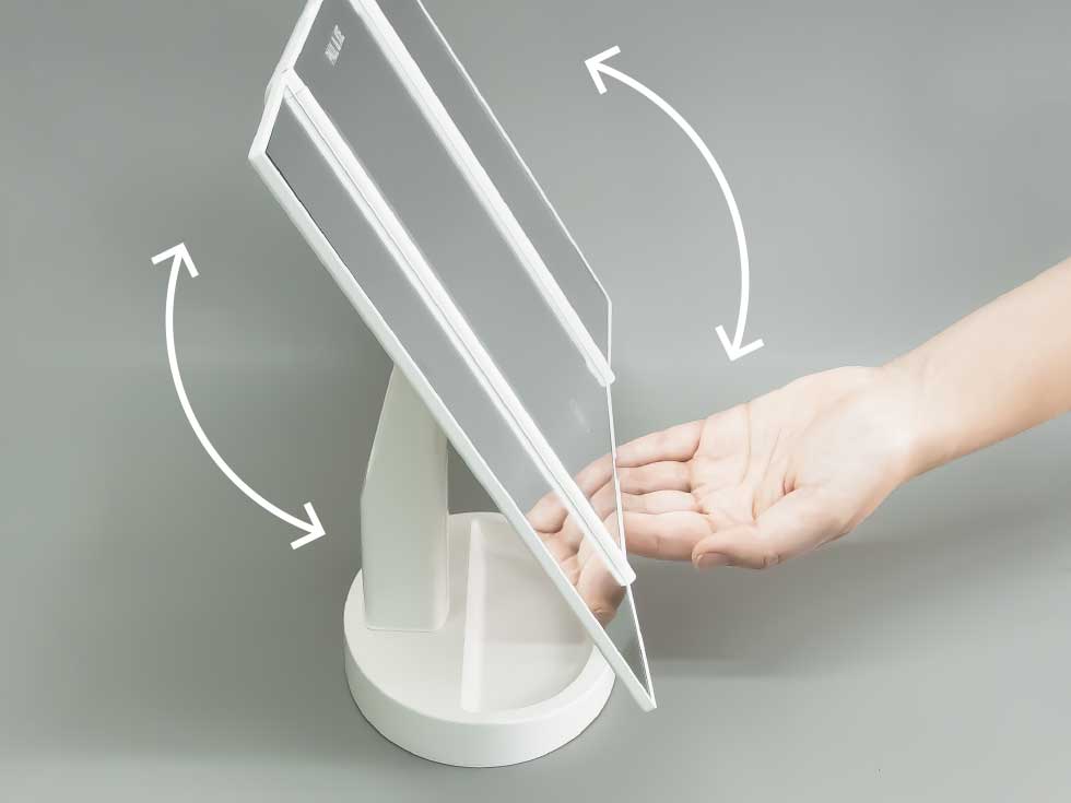 角度調整機能付き