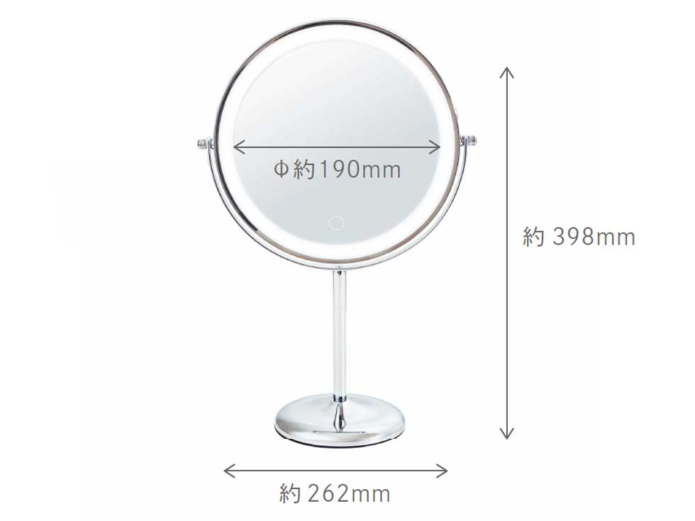 KBE-3290　LEDミラー　サイズ画像