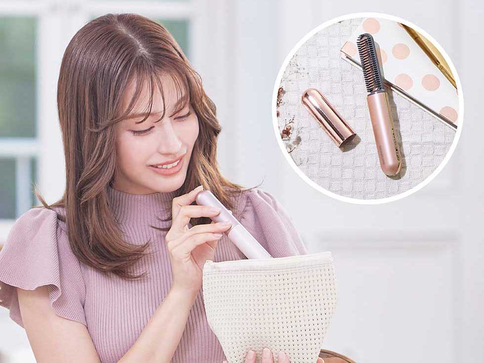 KHS-8650 コードレスヘアアイロン 手のひらサイズ