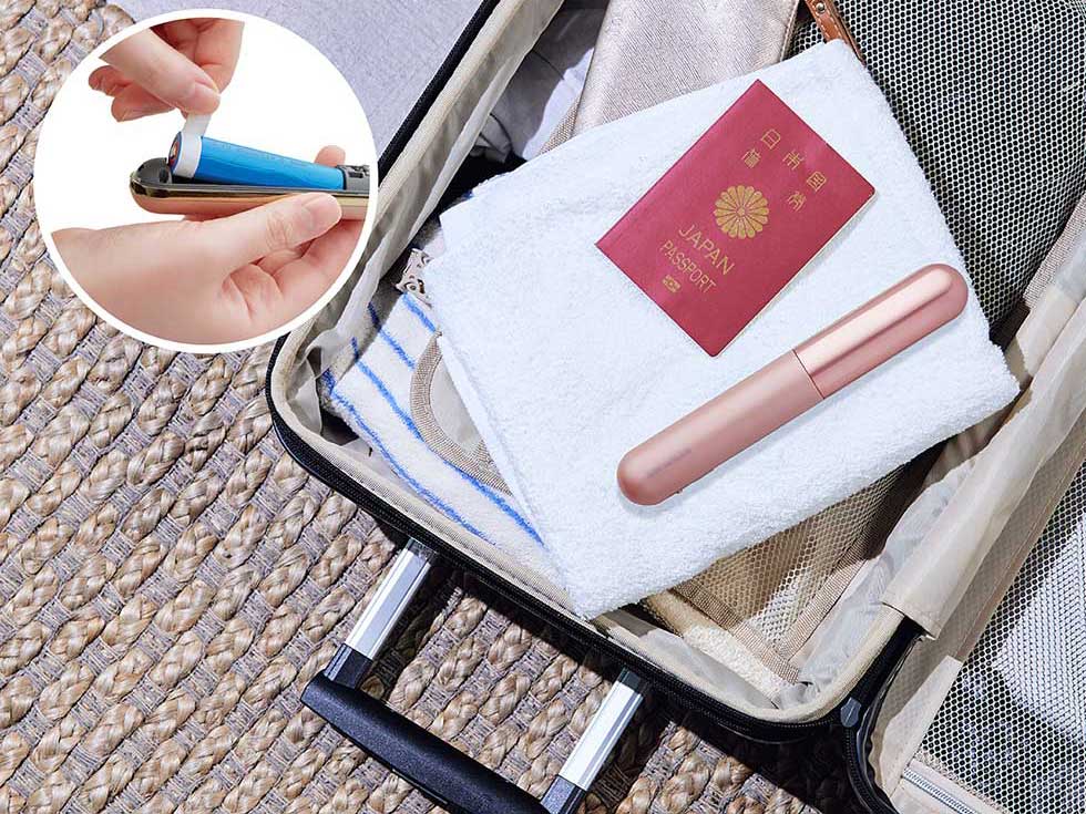 充電池取り外しできて海外旅行にも