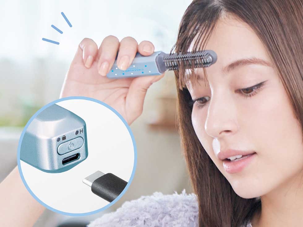 コードレスヘアアイロン 充電