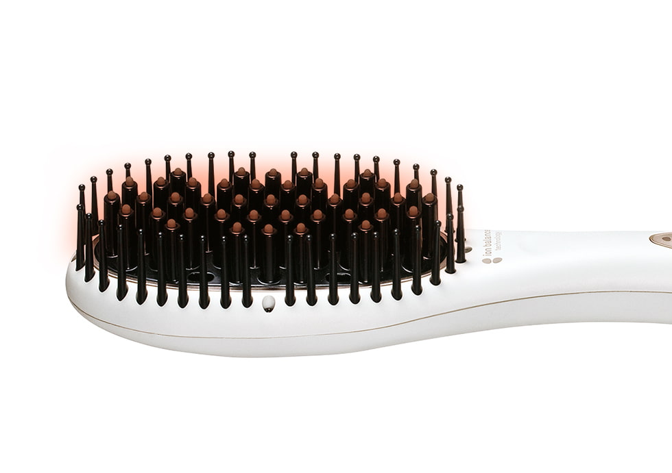 サロンセンス300 イオンバランス アイロンブラシ KHR-6910 約６０秒のスピード加熱