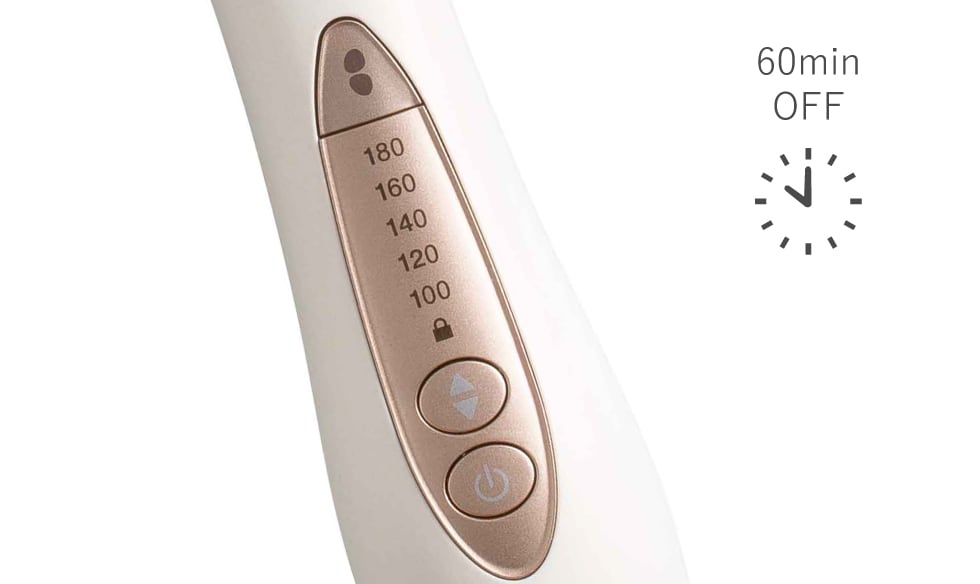 サロンセンス300 イオンバランス アイロンブラシ KHR-6910 ６０分オートオフ機能