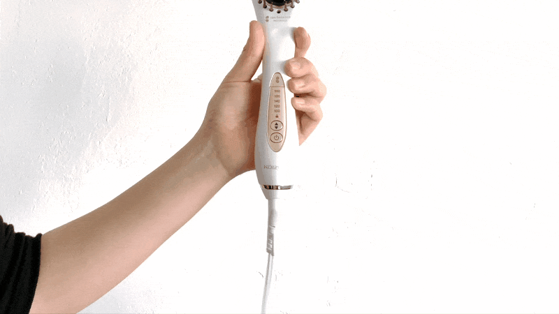 サロンセンス300 イオンバランス アイロンブラシ KHR-6910 絡みにくい回転コード