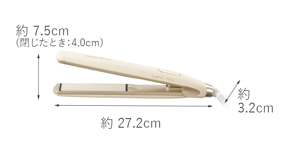 サロンセンス300 ストレートアイロン KHS-8760 サイズ画像