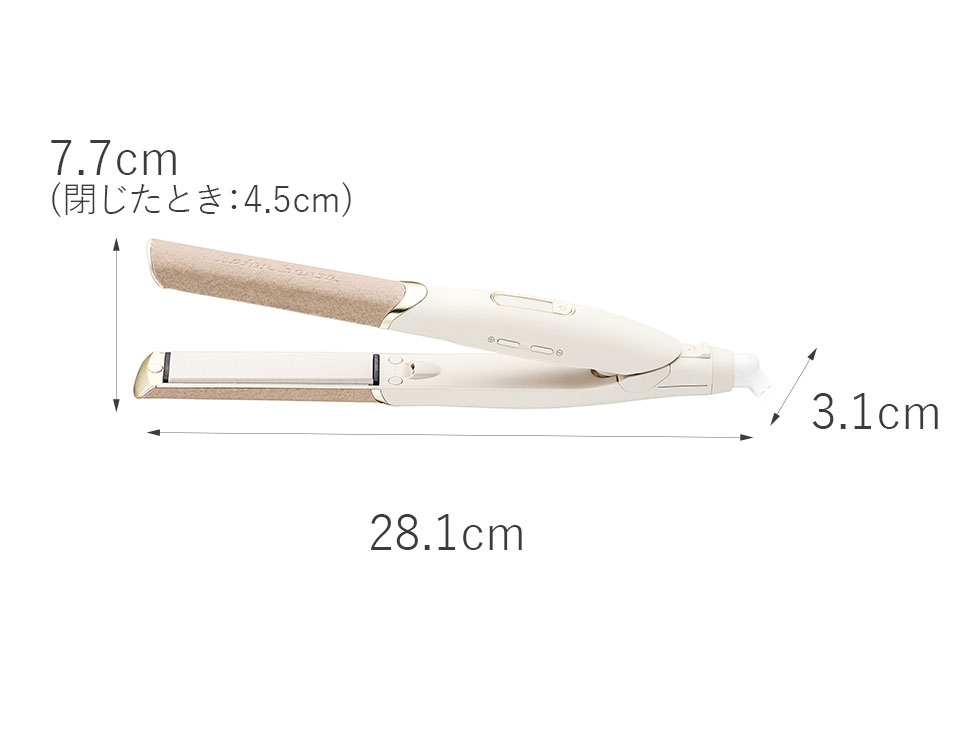 サロンセンス300 ストレートアイロン KHS-8770 サイズ画像