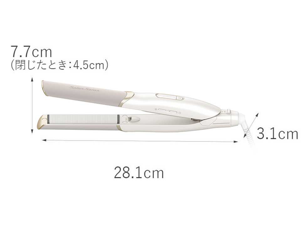 サロンセンス300 ストレートアイロン KHS-8770 サイズ画像
