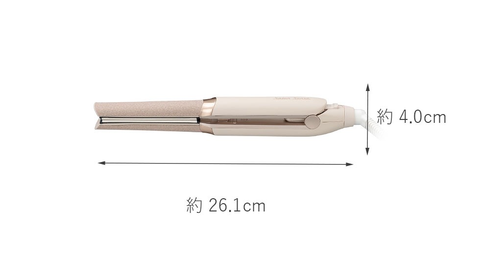 サロンセンス ストレートアイロン KHS-8780 本体サイズ