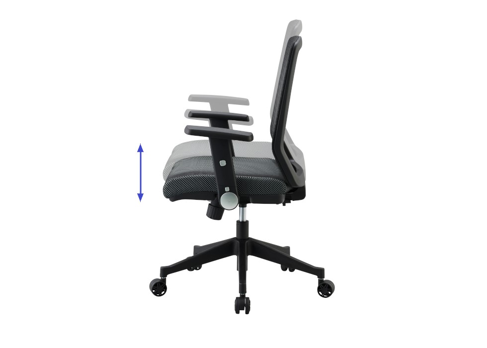 ガスシリンダー式座面高調節