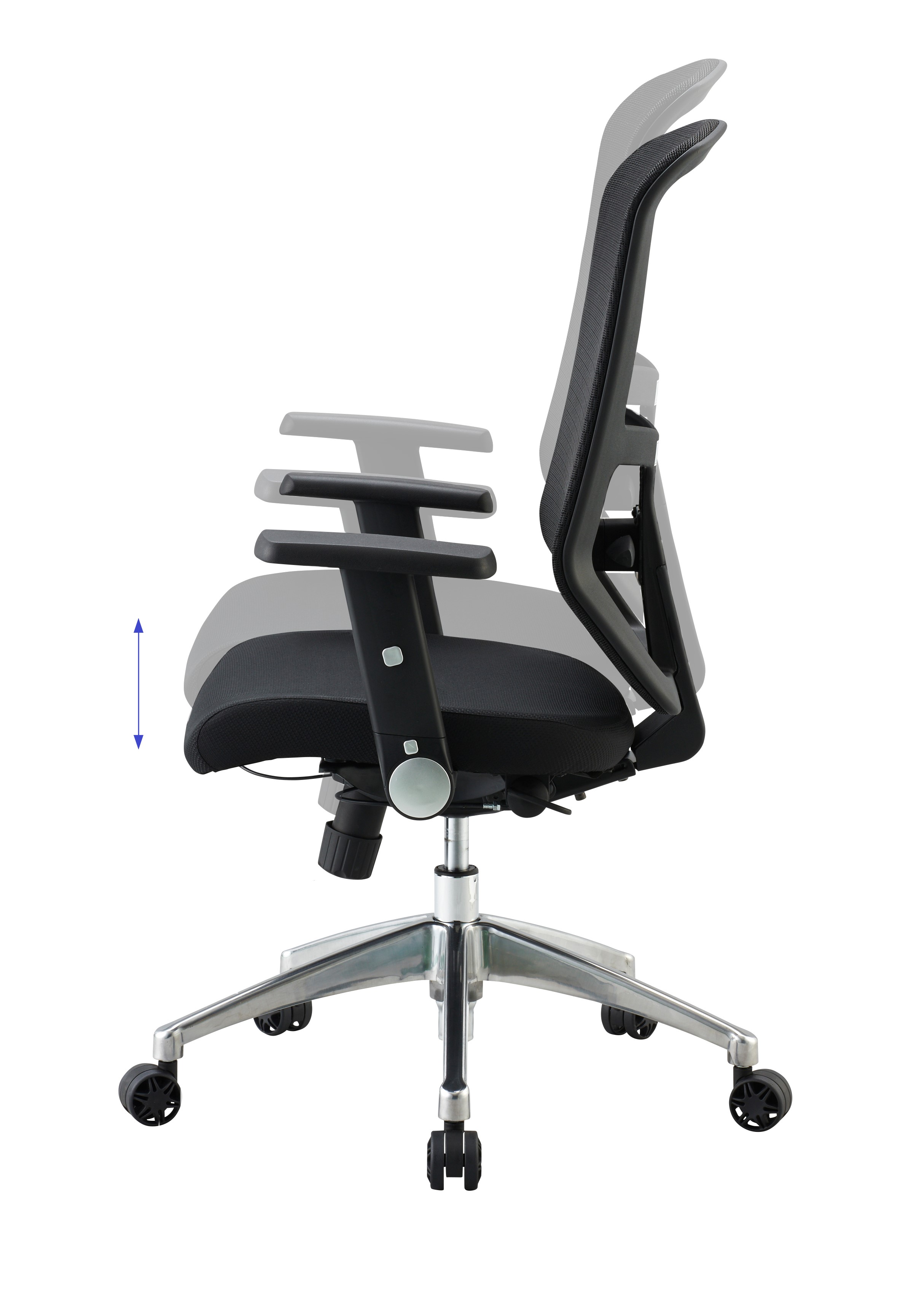 ガスシリンダー式座面高調節