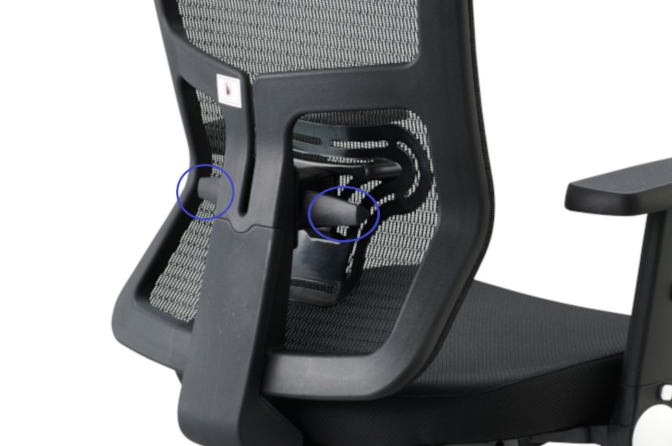 ランバーサポート調節