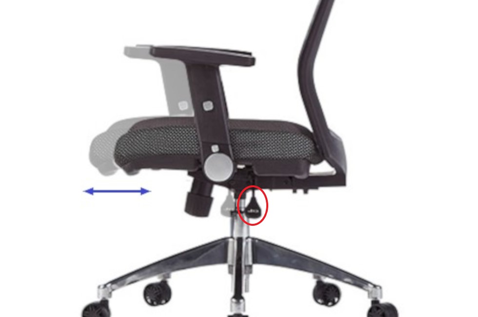 座面スライド調節