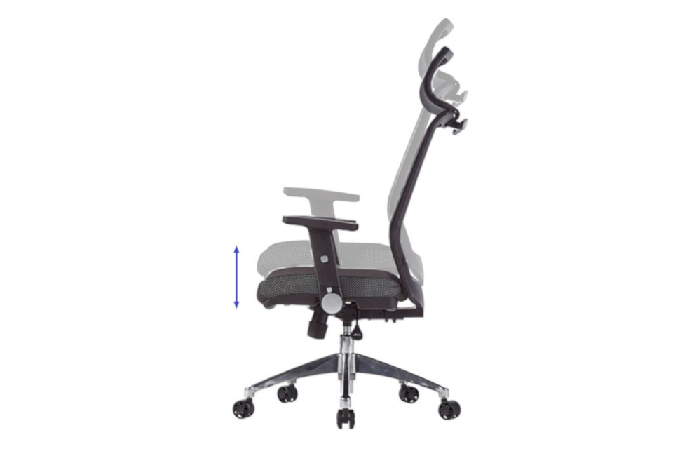 ガスシリンダー式座面高調節