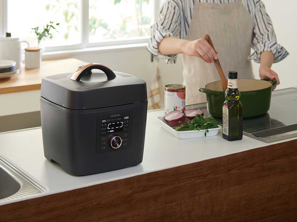 火加減を気にせずほったらかしでOK マイコン電気圧力鍋 KSC-3502