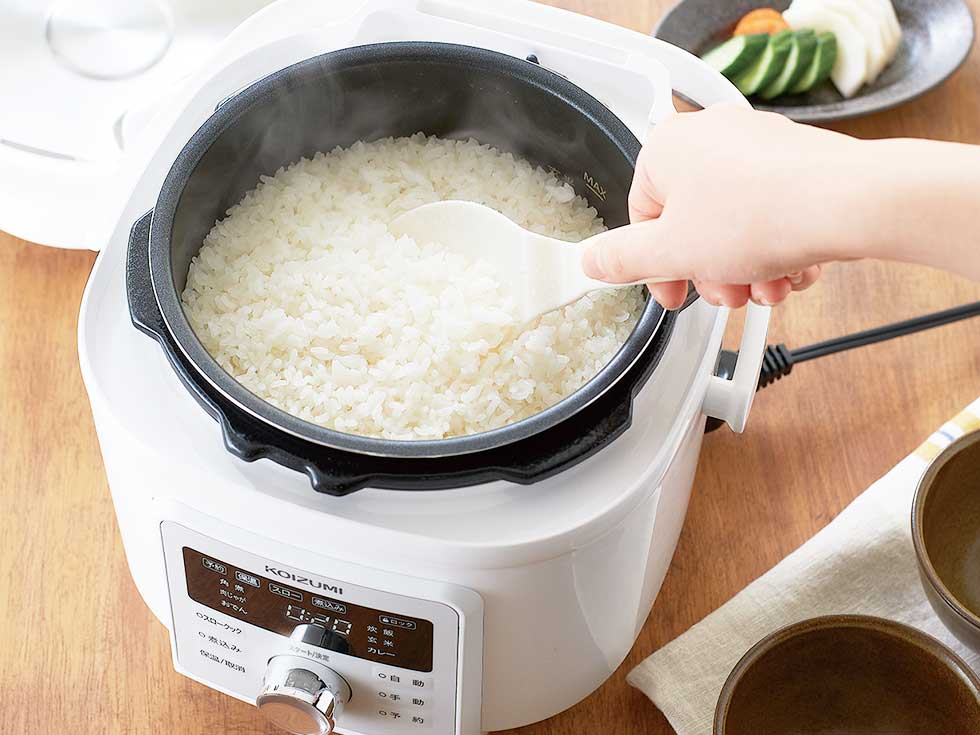 コイズミ 電気圧力鍋 KSC4502 お米のハリを感じる炊きあがり