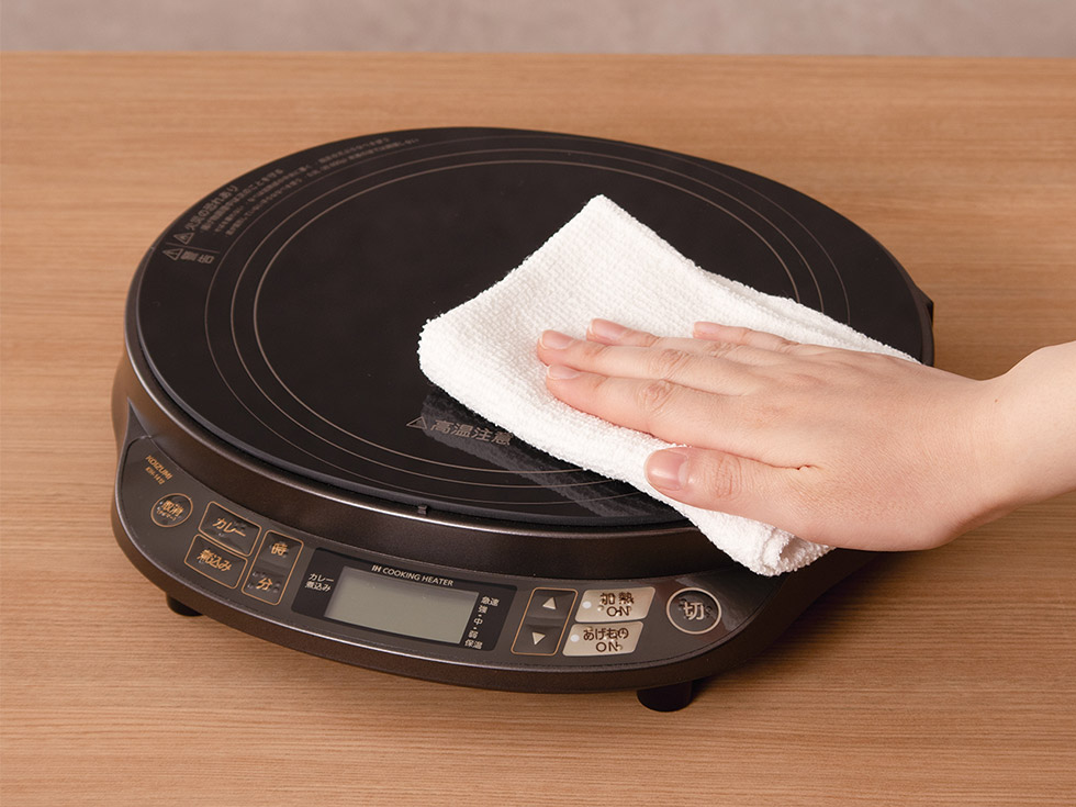 KIH-1412 お手入れ簡単なガラス天面