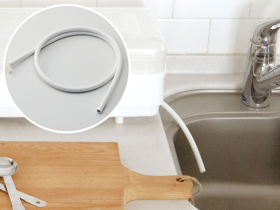 １００ｃｍの排水ホース付き