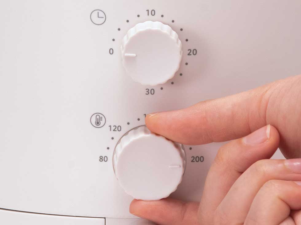 調理温度を80℃～ 200℃