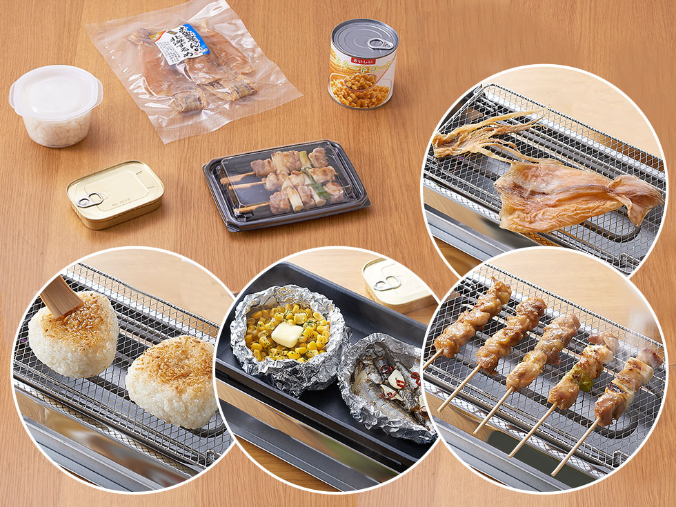 自宅にある食材で、<br>手軽に調理が楽しめます