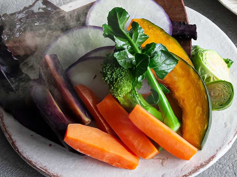 ヘルシーに蒸し料理を楽しめる