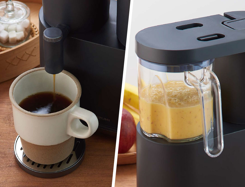 コーヒー・ジュース・スムージをこの一台でできるKOIZUMI コーヒー&ミキサーKKM-1002 イメージ