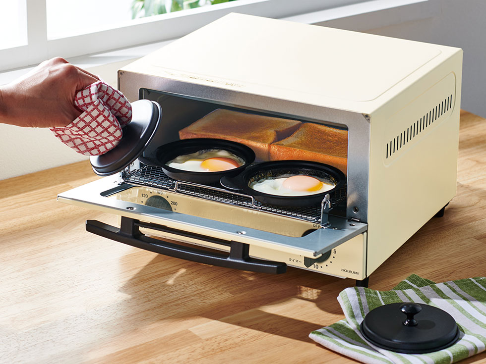 トーストも目玉焼きも一度に楽しめる