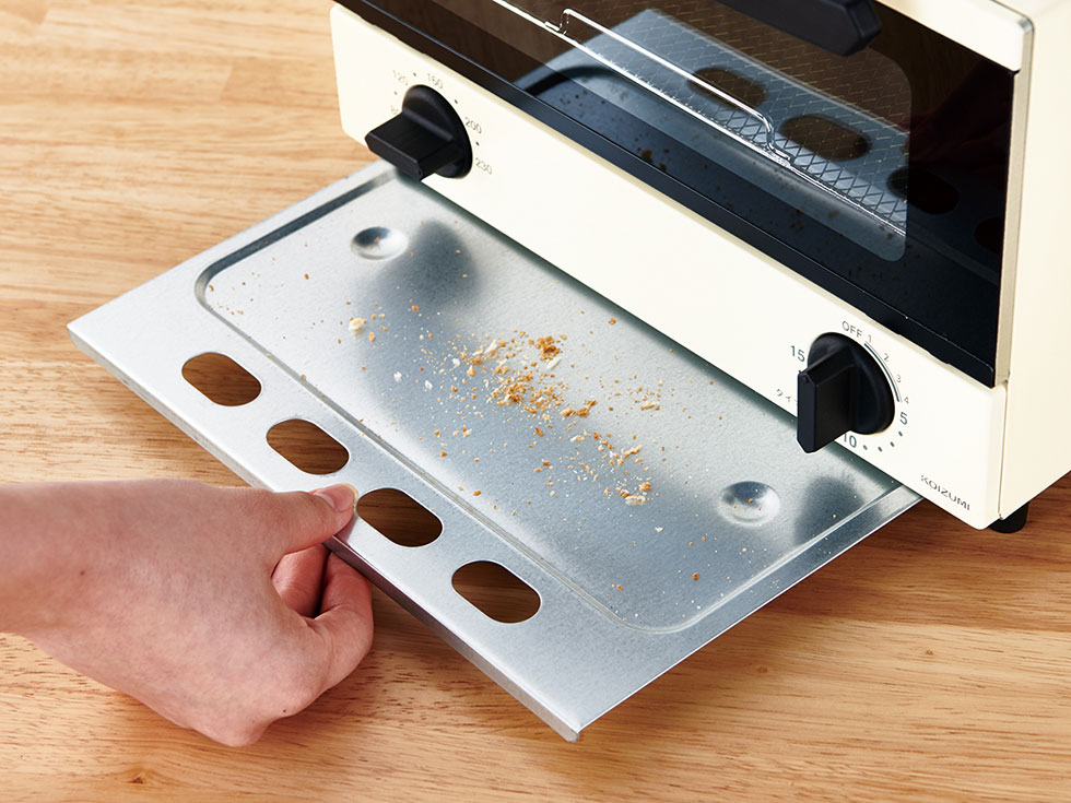 くず受け皿付き