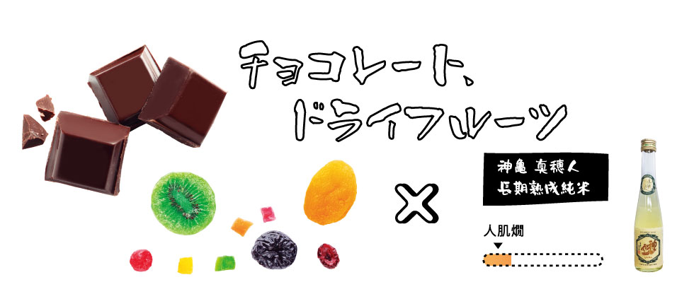 チョコレート、ドライフルーツに合うお酒