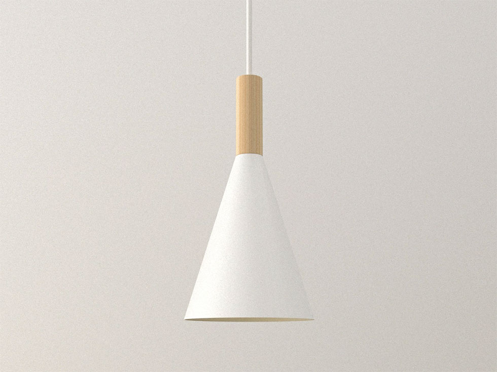 コイズミ円錐形シェード　LEDペンダント