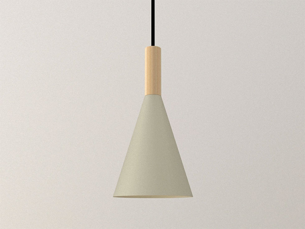 コイズミ円錐形シェード　LEDペンダント