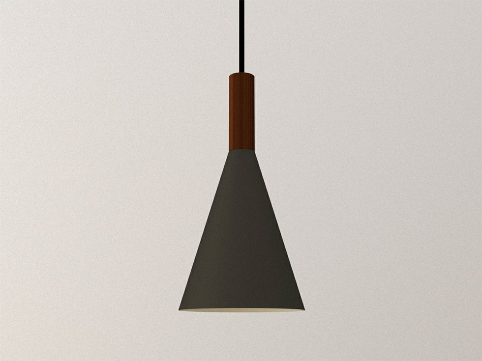 コイズミ円錐形シェード　LEDペンダント